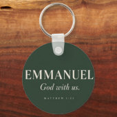 EMMANUEL | Mattheüs 1:23 | Kerstmis Sleutelhanger (Voorkant)