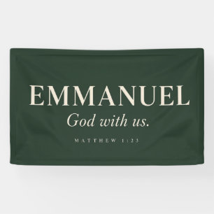 EMMANUEL Mattheüs 1:23 Kerstmis Spandoek
