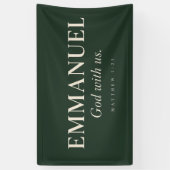 EMMANUEL | Mattheüs 1:23 | Kerstmis Spandoek (Verticaal)