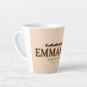 EMMANUEL | Mattheüs 1:23 Kerstmis | Warm Creme Latte Mok (Linkerhoek)