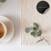 EMMANUEL Minimalistische Goud Sticker – Kerst Deco