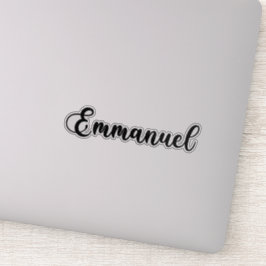 Emmanuel Naam - Handgeschreven kalligrafie Sticker