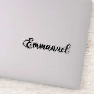 Emmanuel Naam - Handgeschreven kalligrafie Sticker
