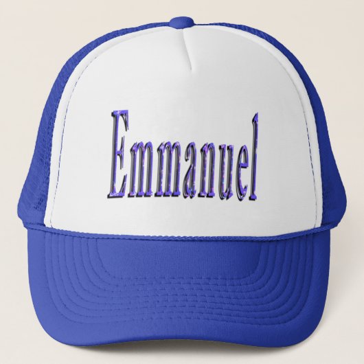 Emmanuel Name Logo, Trucker Pet (Voorkant)