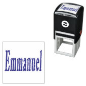 Emmanuel Name Logo, Zelfinktende Stempel (In situ)