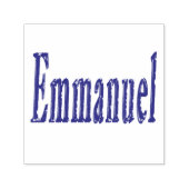 Emmanuel Name Logo, Zelfinktende Stempel (Design)