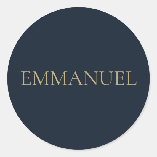 EMMANUEL Navy  Christmas Sticker #3   (Voorkant)