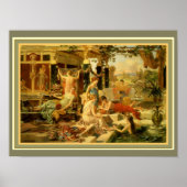 Emmanuel Oberhauser "Roman Bath" 12 x 16 Poster (Voorkant)