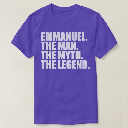 EmmanuelEmmanuel Naam Emmanuel Voornaam T-shirt (Design voorkant)