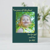 Emma's 2e bday-uitnodiging #2 kaart (Staand voorkant)