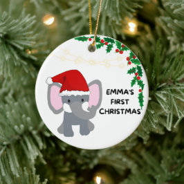 Emma's eerste Kerstmis Keramisch Ornament