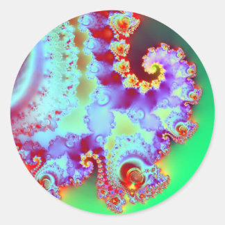 Emma's Garden III · Fractal Art · Goa Ronde Sticker