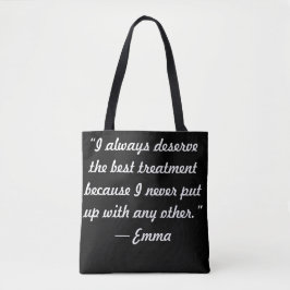 Emma's houding tote bag