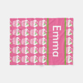 Emma's persoonlijke cupcake Blanket Fleece Deken (Voorkant (Horizontaal))