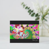 Emma's Tuin I · Fractal Art · Goa Briefkaart (Staand voorkant)