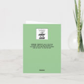 Emmeline Pankhurst Deeds geen woorden Birthday Kaart (Achterkant)