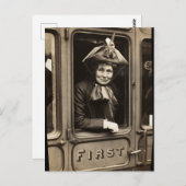 Emmeline Pankhurst Feminist en Suffragette Briefkaart (Voorkant / Achterkant)