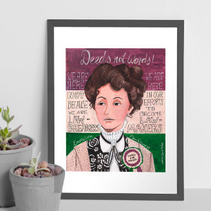 Emmeline Pankhurst   stemmen voor vrouwen   POSTER