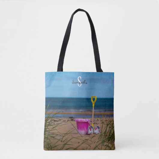Emmer en schep op Dornoch Beach Tote Bag (Voorkant)