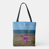 Emmer en schep op Dornoch Beach Tote Bag (Achterkant)