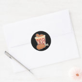 emmer gefrituurde kip ronde sticker (Envelop)