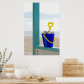 Emmer gevuld met zeemijlen poster (Keuken)