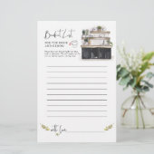 Emmer Lijst | Bruidsuitzetting Spel Briefpapier (Staand voorkant)