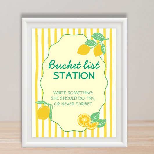 Emmer Lijst Station Advies Citroen Afstuderen Poster