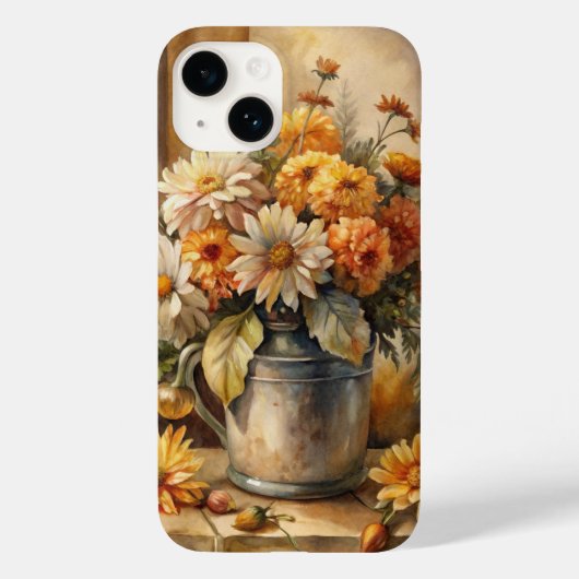 Emmer met herfstbloemen Case-Mate iPhone case (Achterkant)