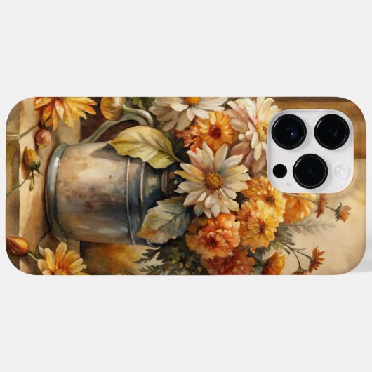 Emmer met herfstbloemen Case-Mate iPhone case (Achterkant (horizontaal))