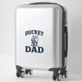 Emmer Papa Vissen Vintage Gravure Ontwerp_1 Sticker (Koffer)