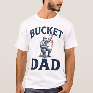 Emmer Papa Vissen Vintage Gravure Ontwerp_1 T-shirt
