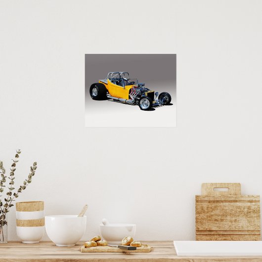 emmer T hete stang Poster (Keuken)