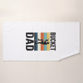 Emmer Vader Retro Honkbal Vader Vector Design_1 Badhanddoek (Badhanddoek)