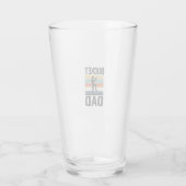 Emmer Vader Retro Honkbal Vader Vector Design_1 Glas (Achterkant)