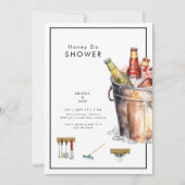 Emmer van Bier Honing Do Koppels Bruiloft Douche Kaart (Voorkant)
