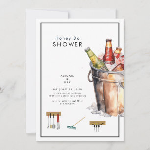 Emmer van Bier Honing Do Koppels Bruiloft Douche Kaart