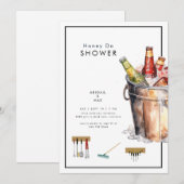 Emmer van Bier Honing Do Koppels Bruiloft Douche Kaart (Voorkant / Achterkant)