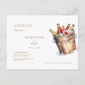 Emmer van Bier Koppels Bruiloft Douche Briefkaart (Voorkant)