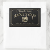  emmer van de rand (Emmer), zwart Rechthoekige Sticker (Tas)