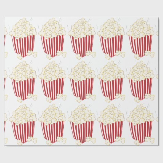Emmer van popcorn cadeaupapier (Vlak)