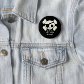 Emmer van Snoep Pirate Ronde Button 5,7 Cm (In situ)