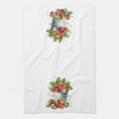 Emmer van verse aardbeien theedoek (Verticaal)