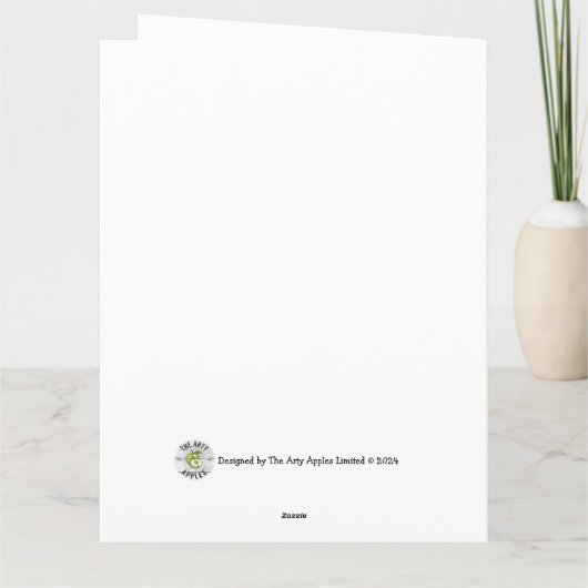 Emmer vol bloemen Verjaardagsgroeten Kaart (Achterkant)