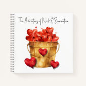 Emmer vol liefde spiraal Notitieboek (Voorkant)