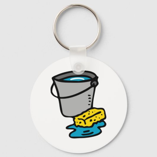 Emmer water en spons sleutelhanger (Voorkant)