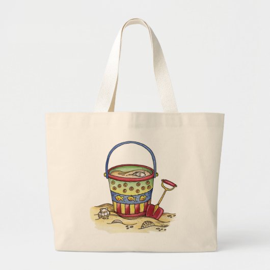 Emmer Zand - Boodschappentas Grote Tote Bag (Voorkant)
