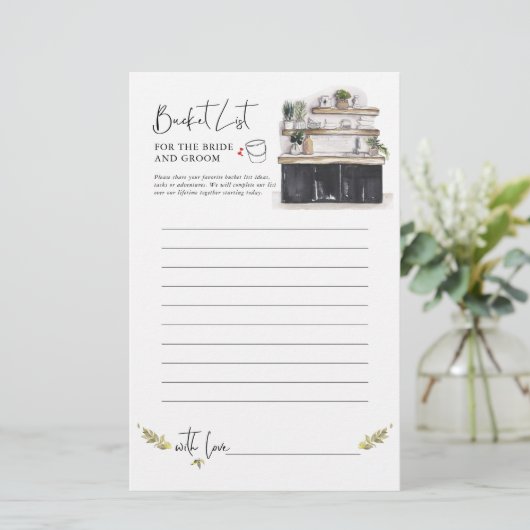 Emmerlijst | VRIJGEZELLENFEEST Briefpapier (Staand voorkant)