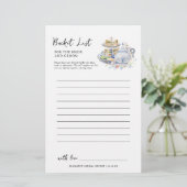 Emmerlijst | VRIJGEZELLENFEEST Briefpapier (Staand voorkant)