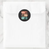 Emmers alle dag | Basketball-ontwerp Ronde Sticker (Tas)